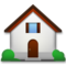 House With Garden emoji on LG